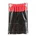 Fashion Base® 50 PCS Black Plastic Hand Red Disposable Eyelash Mini Brush Mascara Wands Makeup Women Makeup Set-Ball Shap