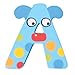 Tatiri Crazy Animals Letter A (Blue Dog)