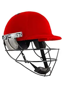 SHREY Premium 2.0 Steel Cricket Helmet with Mesh Bag,4 Round Velcro Sets
