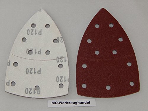 60 Stück Klett-Schleifblätter 105×152 mm Körnung je 10 x 40/60/80/120/180/240 für Multischleifer Bosch PSM 80 A, PSM 100 A, PSM 160 A, PSM 200 AGE, Prio, Ventaro, Skil Octo 7208 usw. - 6