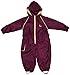 Hippychick All-in-One Waterproof Lined Fleece - 12-18 Months, Burgundy/Sand
