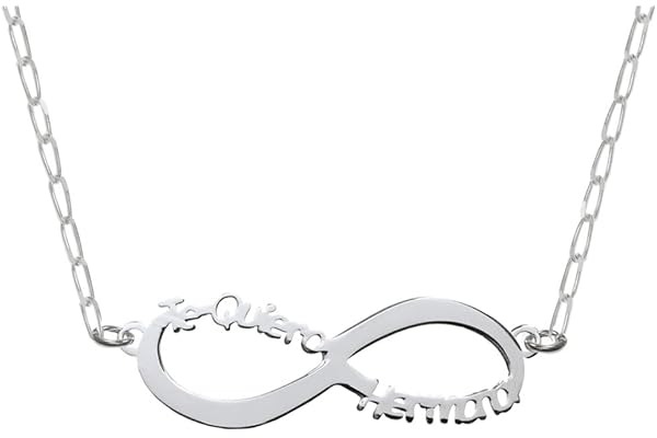 Collar infinito Te Quiero Hermana Plata de Ley 925 - Regalos para la mejor hermana