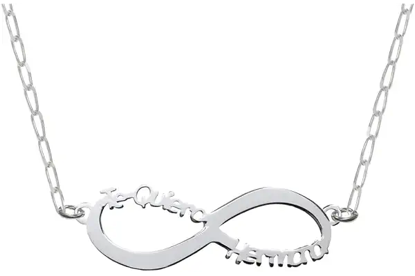 Collar infinito Te Quiero Hermana Plata de Ley 925 - Regalos para la mejor hermana