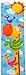 Giraffe Height Chart Wall Stickers : Monitor your Toddlers Growth with this Colourful Safari Wall Art Decoration : Perfect for a Childs Bedroom or Baby Nursery : The Design features other Safari Animals Including : Lion, Zebra, Monkey & Crocodile : A Wonderful Educational Tool & Fun Gift Idea!