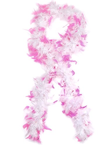 Trendmaus.de - Bufanda - para Hombre Rose-vif Blanc weiß BOA-15 Talla única