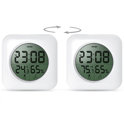 Wasserdicht Dusche Uhr LCD-Display, Digital-Badezimmer-K¨¹chen-Wand-Saugnapf Uhr, Big Desktop-Tischuhr - 3