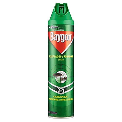 Preisvergleich Produktbild Insektenschutz Insetticida Spray Per Scarafaggi E Formiche Baygon Plus 400 Ml