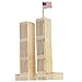 Produktbild World Trade Center 3D Holzbausatz Twin Towers Holz Steckpuzzle Holzpuzzle Bauwerk GP090