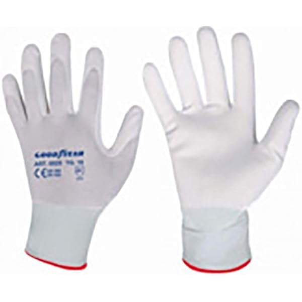 Guanti Da Lavoro Nitras 6215 - Set 12 Paia In Nylon Con Rivestimento Poliuretano, Taglie XS-3XL - Foto 4