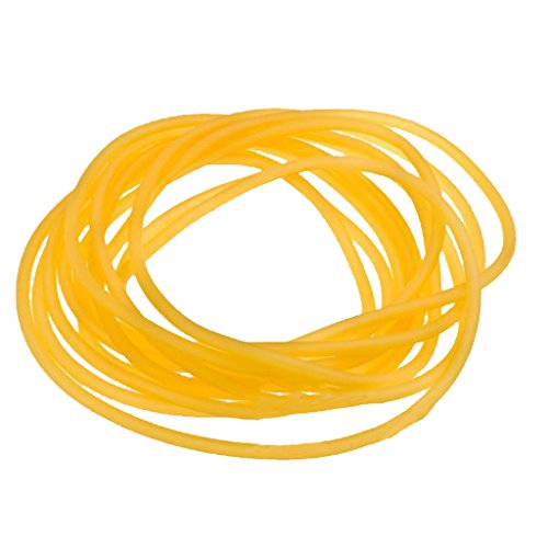 Preisvergleich Produktbild Baoblaze 1 Stück Schlauch Latexgummischlauch Gummischläuche Schlauchmaterial verwendet als Chirurgisch Schlauch, Schleuder Katapult Tube - Gelb - 7mm / 0,28''