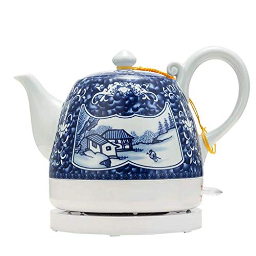 YSkettle lectrique Bouilloire en Cramique Abstrait Paysage Ville Natale Nuages bouillonne l'eau Rapide Th Caf Soupe D'avoine 1.2L
