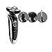 Electric Shaver, Halovie 4D Floating Electric Shaver Wet/Dry Men's USB Rechargeable Shavers Waterproof Professional Shaving Razors