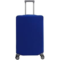 FANSU Copertura Protettiva Per Valigia Con Stampa Gatto 3D - Elastica, Antigraffio, Per Valigie Da 18 A 32 Pollici - Blu Navy, XL (29-32)