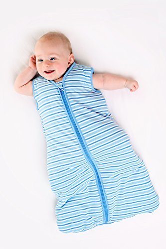 Schlummersack Baby Schlafsack Frühjahr/Sommer 1 Tog – Blaue Streifen – erhältlich in verschiedenen Grössen: von Geburt bis 6 Jahre - 3
