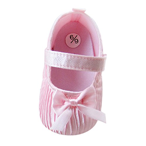 Etosell Baby Infant Kids Girl Soft Sole Crib Toddler Newborn Shoes 0-18 months anti-slip (S/0-6 Months, Pink)