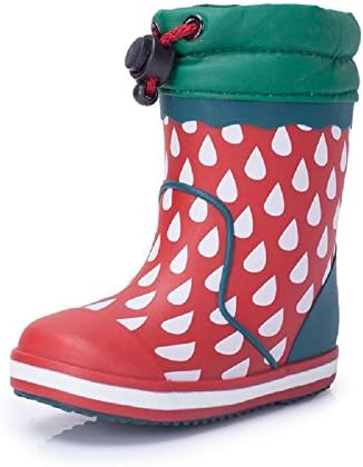 Autumn Fashion Lovely Children Rain Shoes Rubber Wear resistance Rain Boots , red , 13cm