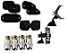 Auto Pearl - Combo Of - Car,Bike Air Alert Tire Valve Cap , Chipkoo Sun Shade Curtain Black Set of 6 And Car Mobile Stand RS.1113.00