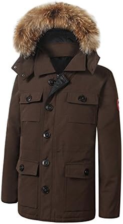 GK-Thicken warm down jacket fashion casual men climbing down?Brown?XS