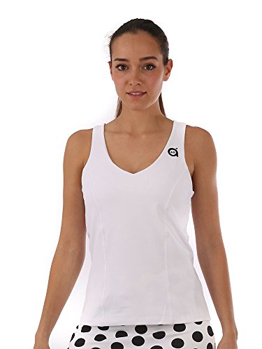 a40grados Sport & Style Caramello Basic Maglietta di Bretelle, Donna, Donna, Caramelo Basic, Bianco, M