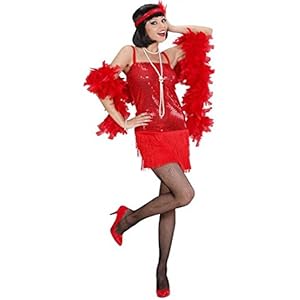 Déguisement robe charleston rouge adulte