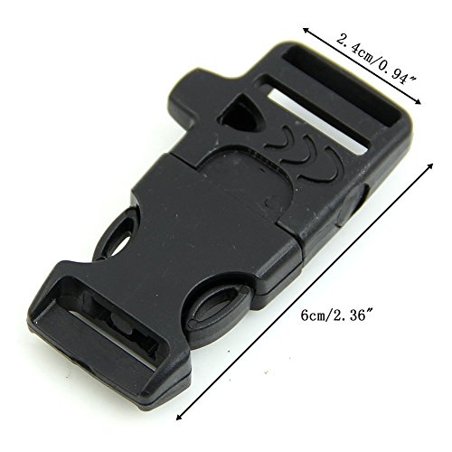 ZJchao 1/5/10/20 Stück Paracord Feuer-Starter-Feuerstein-Buckle Buckle Pfeife-Wölbungs-Combo Passend für alle Paracord - 5