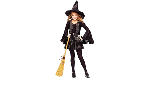 Fashion Kids Girls Stitch Witch Costume 