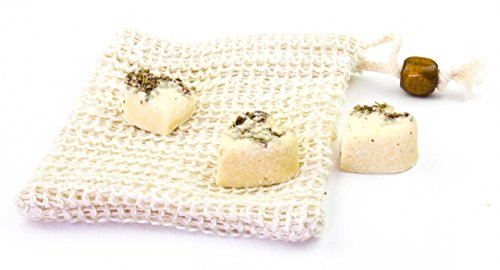 SIDCO ® 1 x Seifennetz Sisal Öko Seifensäckchen Bio natürlich abbaubar Peeling Effekt - 2
