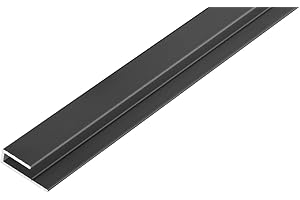 S-Polytec Aluminium U- Profil, Alu Abschlussprofil, Aluprofil für Aluverbund Platten 3mm, ANTHRAZIT, verschiedene Längen Größen (3mm Anthrazit, U- Profil (1 Meter), 1)