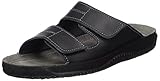 lederpuschen baby nähen Rutschfeste Sohle Beck Herren Ben Pantoletten, Schwarz 02, 45 EU