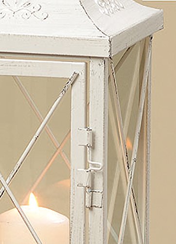 Laternen Set (2 Stück) aus Metall im Shabbylook weiß - 2
