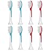 Produktbild 8 stk (2x4) E-Cron® Aufsteckbürsten (Normale Köpfe) für Kinder, Kompatibel Ersatzbürsten für Philips Sonicare Kids Elektrische Zahnbürste. Passend auf alle Philips Sonicare Kinder Zahnbürsten.