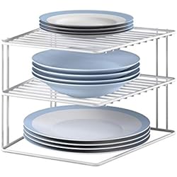 Metaltex Silos 364202 étagère d'angle porte-assiettes Blanc 25 x 25 x 19 cm