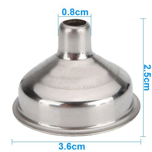 iNeith Trichter für Flachmann aus Edelstahl 5 Stück Metall Einfülltrichter - 2