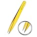 Gotofine Professional Stainless Steel Tweezers Set of Three, Flat/Slant/Pointed - Strong Grip & Ultimate Precision, Includes Leather Carry Case, Best for Your Routine Beauty