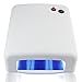 PMS 36W White UV Lamp Light Gel Curing Nail Dryer with 9W Blubs + Nail buffing block