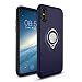 Produktbild LBTrading iPhone XS Hülle Magnetische Auto Rotierenden Ring Halter Slim Fit Hart Case für iPhone XS (Blau)