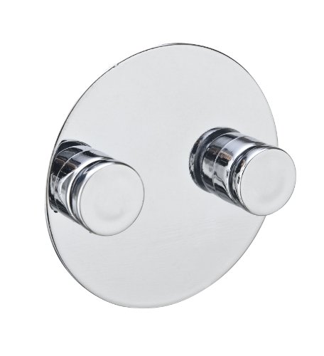 WENKO 19743100 Turbo-Loc Adapter Duo Chrom - Befestigen ohne bohren, verchromtes Metall, Chrom