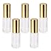 Imported 5Pcs 5ml Clear Replacement Travel Empty Roll-on Glass Perfume Bottle RS.240.00