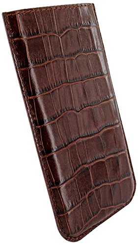 Piel Frama 680COM - Funda para Apple iPhone 6  dise  o cocodrilo  marr  n
