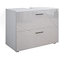 Vicco Meuble Sous Vasque Simple Emma, Blanc/Sonoma, 58x60cm | Leroy Merlin