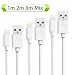 Produktbild Quntis® 3*(1M 2M 3M) USB Kabel Ladekabel Datenkabel Verbindungskabel Sync-Kabel mit 8 Pin Stecker für Apple iPhone8/7 8/7Plus SE 6 Plus 6 SE 5S 6S iPad Mini Air,neuestem iOS-Update(Weiß)
