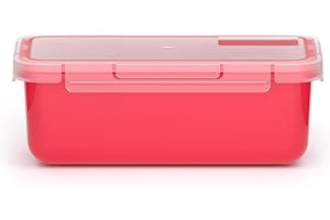 Valira Porta alimentos - Contenedor hermético de 0,75 L hecho en España, color frambuesa