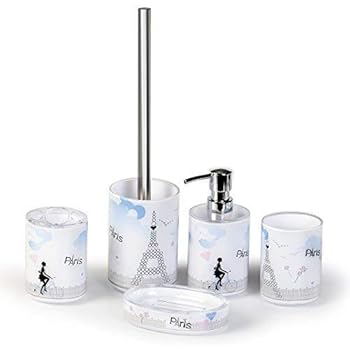 Tatkraft Paris Mademoiselle Badezimmer Set aus 5: Seifenschale