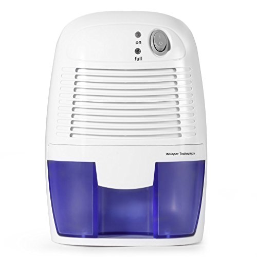 Mini Dehumidifier Removable Quiet 500ml Small and Compact Car Air Dehumidifiers for Damp, Mould, Moisture in Home, Kitchen, Bedroom, Caravan, Office, Garage, Bathroom, Basement