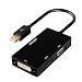 Produktbild Teorder Mini DisplayPort (Thunderbolt) auf HDMI/DVI / VGA Adapter kable 1920x1200/1080p 3 in 1 mDP Konverter für MacBook (schwarz)