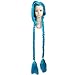 Price comparison product image Tqglobal League Of Legends Jinx Long Blue Braided Anime Hair Wig