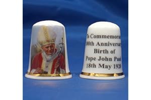 BIRCHCROFT CHINA Porzellan-Fingerhut zum 100. Jahrestag von Papst Johannes Paul