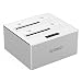 Produktbild ORICO Aluminium 2,5" 3,5" Dual Festplatten Dockingstation Gehäuse Duplizierer, USB 3.0, SATA III 6 Gb/s, mit Offline-Klonfunktion, für 2,5 und 3,5-Zoll HDD und SSD, Hochgeschwindigkeit, UASP Beschleunigung, bis zu 2 x 8 = 16 TB