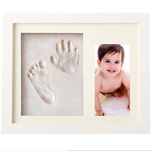 Handabdruck Baby Fußabdruck Bilderrahmen Baby Abdruck Geschenk für Neugeborene Andenken des Rahmen