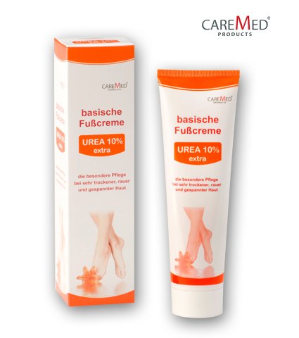 CareMed basische Fußcreme Urea 10 %, 150 ml